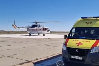 Экипаж МЧС экстренно доставил супружескую пару из Акколя в Кокшетау