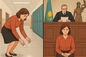 Фотография к новости: "Соль на удачу не помогла": жительницу Жамбылской области оштрафовали за странный ритуал в школе