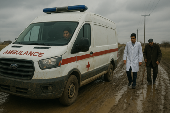 Фотография к новости: Медицина без дорог и машин: как выживают врачи и пациенты сёл Абайской области