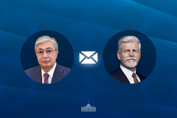 Фотография к новости: Токаев поздравил президента Чехии с Днем независимости