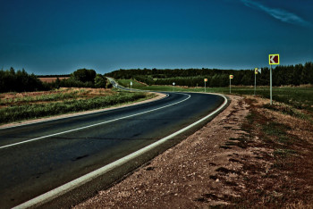 Фотография к новости: На трассе Алматы – Хоргос уложили экспериментальный асфальт