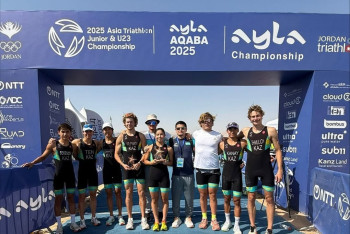 Фотография к новости: Казахстанские триатлонисты завоевали две медали на чемпионате Азии среди юниоров и молодежи