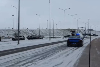 Фотография к новости: Гололед надвигается: полиция предупреждает водителей Акмолинской области