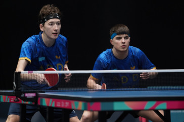 Фотография к новости: Сборная Казахстана по настольному теннису вышла в финал Исламских игр