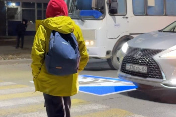 Фотография к новости: В Актюбинской области внедряют световые пешеходные переходы