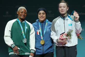 Фотография к новости: Две бронзы и без травм: Аянат Жумагали рассказала о своем выступлении на Исламских играх