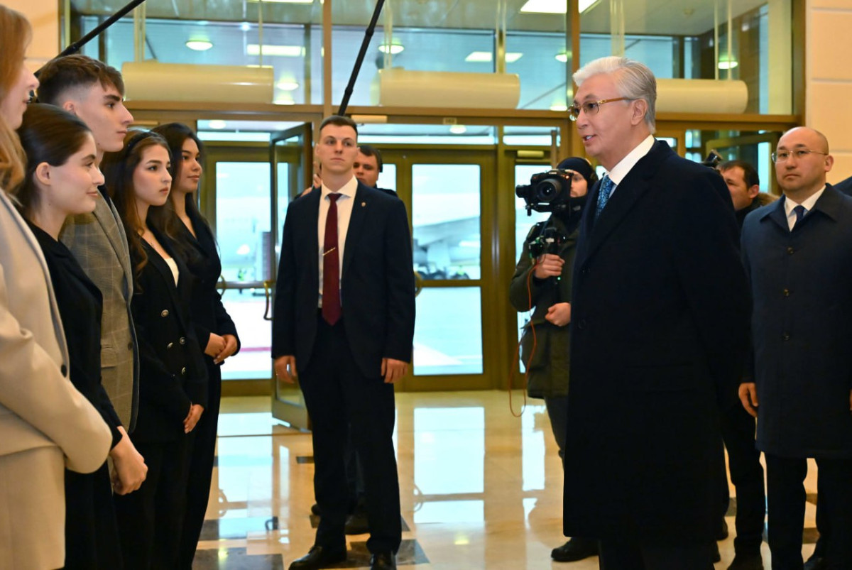Токаев побеседовал с российскими студентами на казахском языке