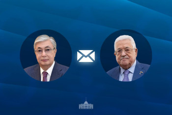 Фотография к новости: Токаев направил поздравительную телеграмму Президенту Палестины