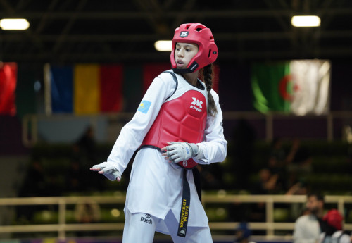 Фотография к новости: Казахстанская таеквондистка вышла в полуфинал Игр исламской солидарности