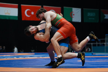 Фотография к новости: Казахстанский борец Ислам Евлоев вышел в финал Игр исламской солидарности