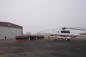 В Ұлытау открыли первый авиационный отряд МЧС Казахстана