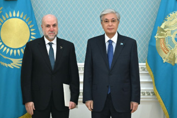 Фотография к новости: Токаев обсудил с Верховным судьей Палестины укрепление двустороннего сотрудничества