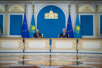 Фотография к новости: Токаев поблагодарил ЕС за поддержку образования и цифровизации в Казахстане