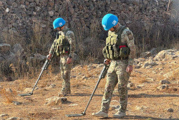 Фотография к новости: Казахстанские сапёры обезвредили более тысячи взрывоопасных предметов на Голанских высотах