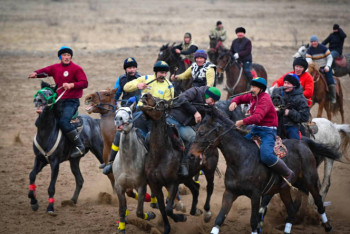 Фотография к новости: Кокпар и соколиную охоту увидели актюбинцы на празднике "Салбурын"