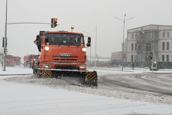 Фотография к новости: Астана в снегу: коммунальщики работают в усиленном режиме