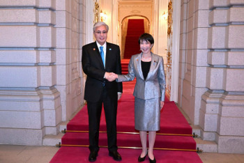 Фотография к новости: Токаев прибыл на прием от имени премьер-министра Японии