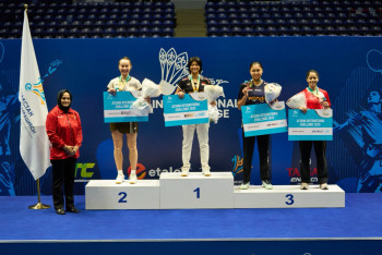 Фотография к новости: В Астане завершился международный турнир по бадминтону