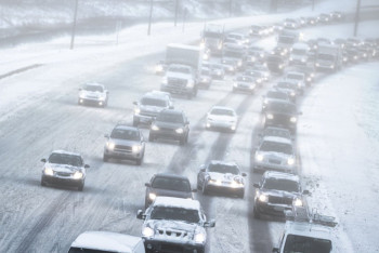 Фотография к новости: Сложная дорожная обстановка ожидается в 12 регионах Казахстана