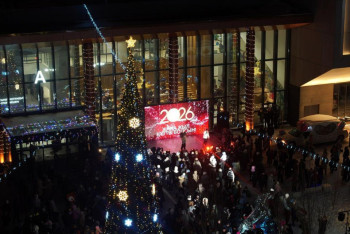 Фотография к новости: В Косшы впервые зажглась новогодняя ёлка