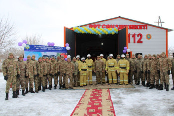 Фотография к новости: Четыре села будет обслуживать новый пожарный пункт в области Жетысу