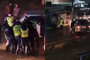 Фотография к новости: В Актау пьяный водитель устроил ДТП на придомовой парковке