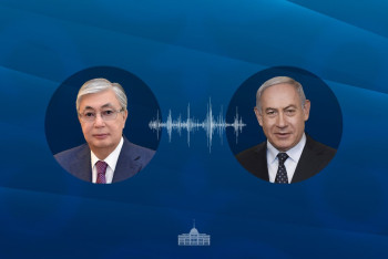 Фотография к новости: Касым-Жомарт Токаев и Биньямин Нетаньяху обсудили  развитие сотрудничества