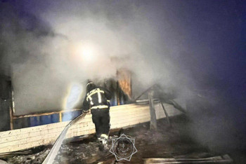 Фотография к новости: В Астане произошёл пожар на территории строящегося объекта