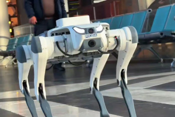 Фотография к новости: В Астане появился патрульный робот-собака