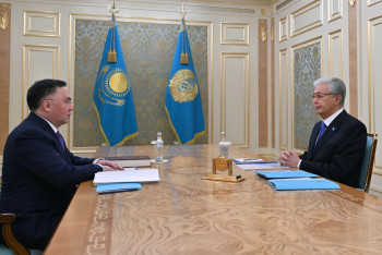 Фотография к новости: Президент принял председателя Верховного суда Асламбека Мергалиева