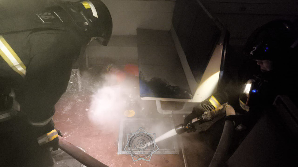 Задымление вагона в СКО