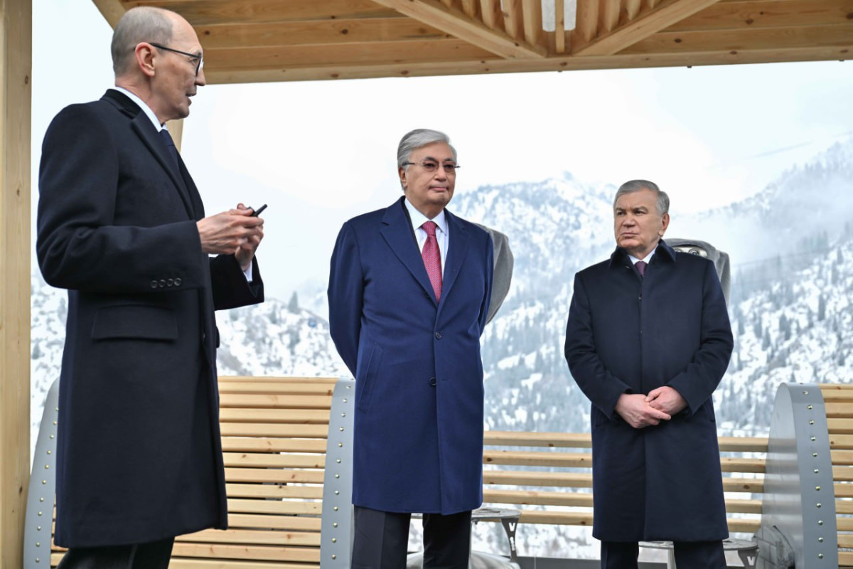 Токаев и Мирзиёев в Алматы