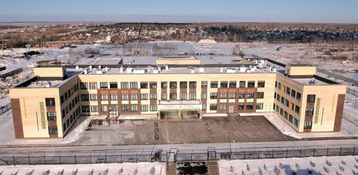 Здание школы. Казахстан